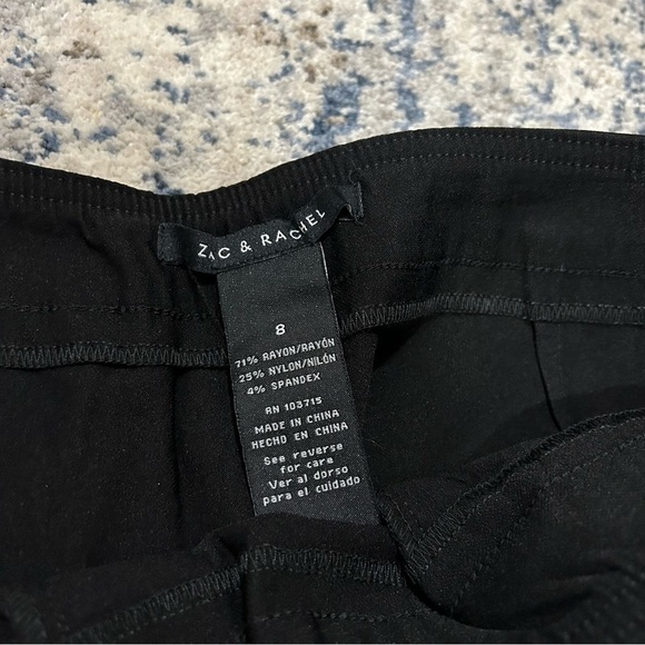 NWT Zac & Rachel The Ultimate Fit Black Dress Pants Size 8 - Picture 5 of 8